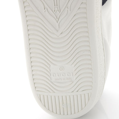 Gucci Calfskin Ayers Crystal LOVED Embroidered New Ace Sneakers 40.5 White 9 of 11