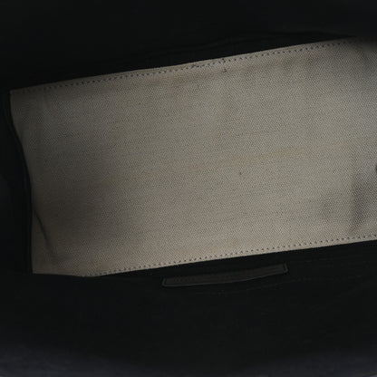 Balenciaga Cotton Canvas Satin Calfskin S Navy Cabas Natural Black 5 of 11