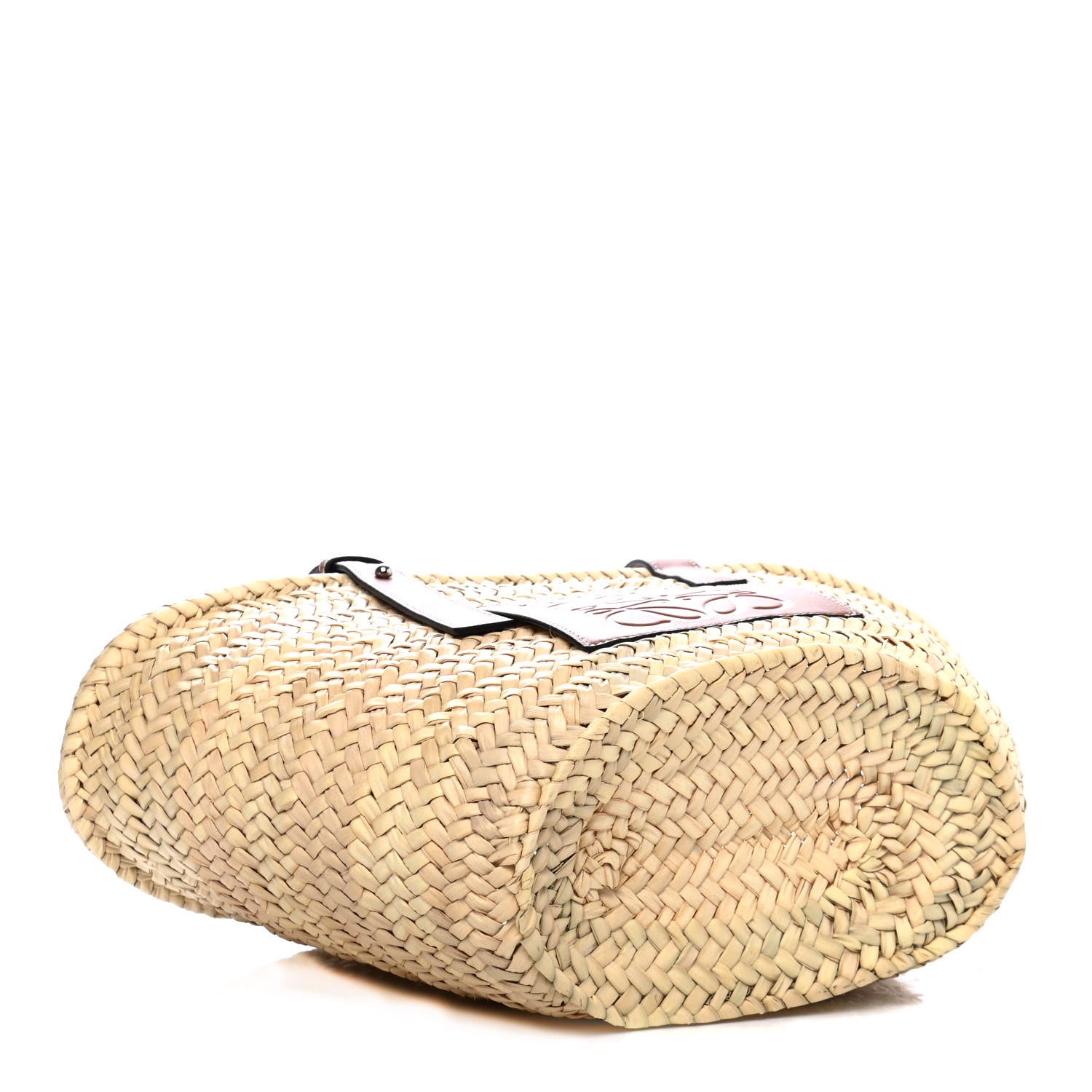 Loewe Raffia Basket Tote Bag Natural Tan 3 of 4