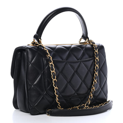 Chanel Lambskin Quilted Small Trendy CC Dual Handle Flap Bag Black 2 of 4