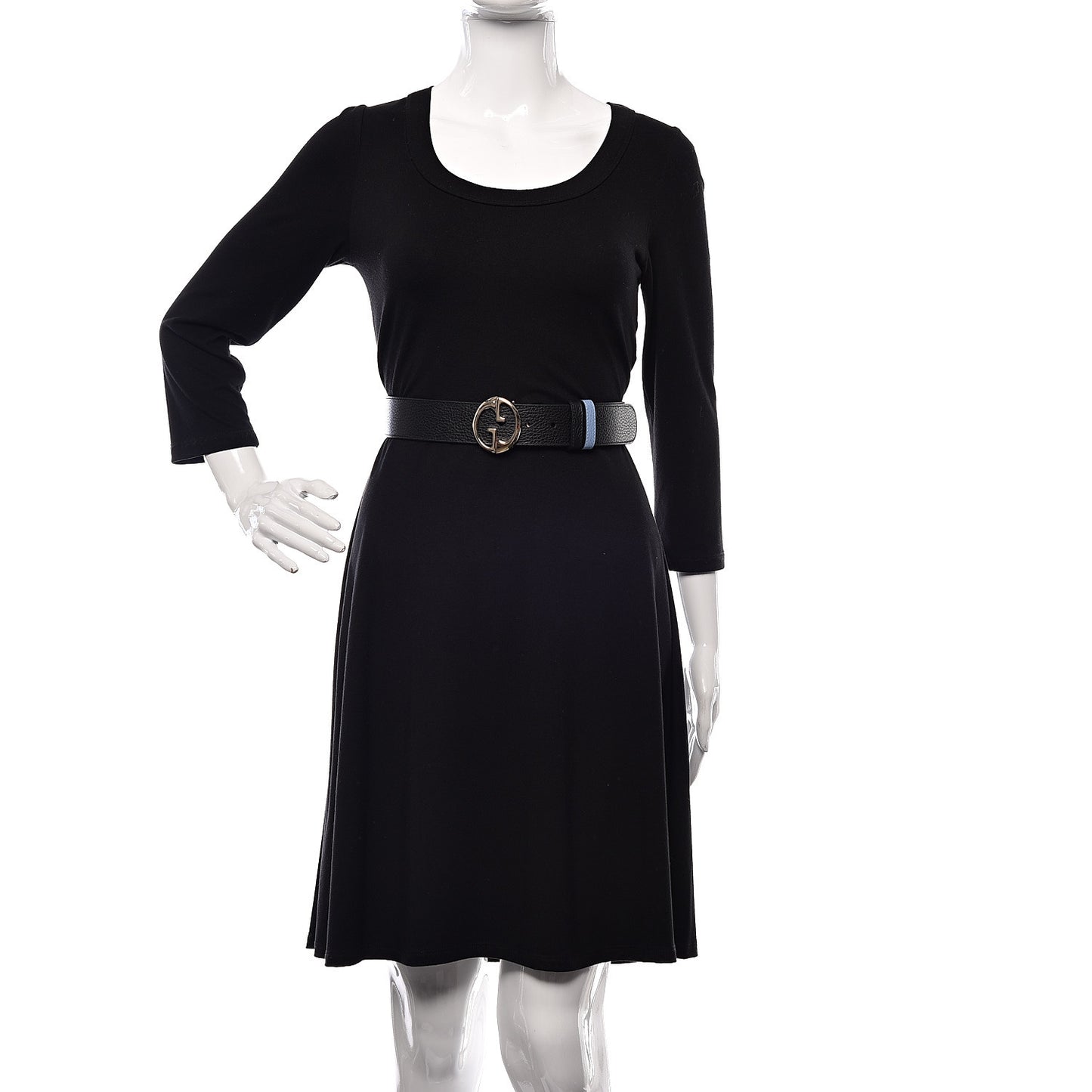 Dollar Calfskin 1973 Reversible Belt 85 34 Black Mineral Blue