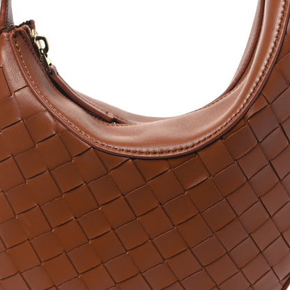 Bottega Veneta Nappa Intrecciato Small Drop Shoulder Bag Wood 8 of 12
