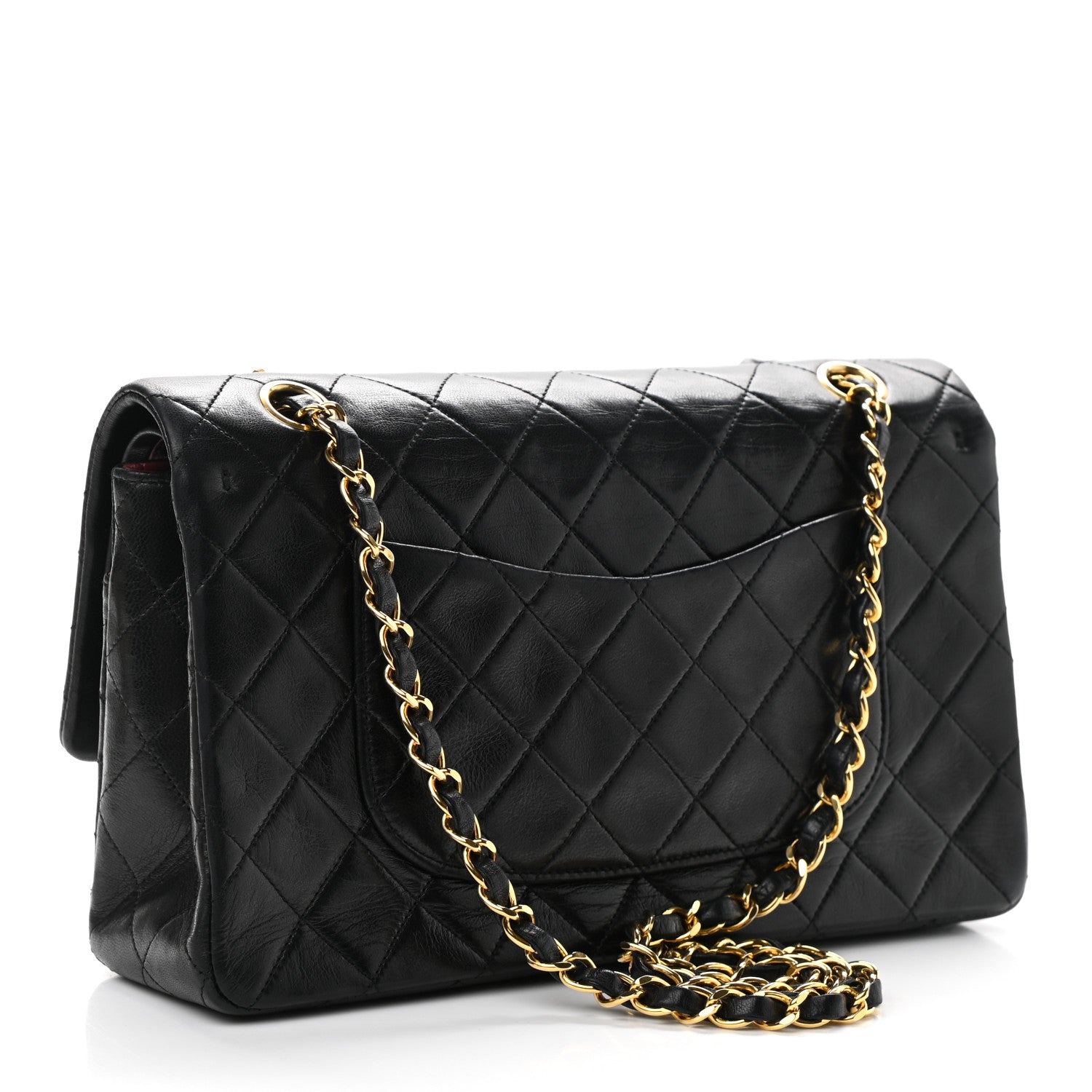 Chanel Lambskin Quilted Medium Double Flap Black 2 of 11