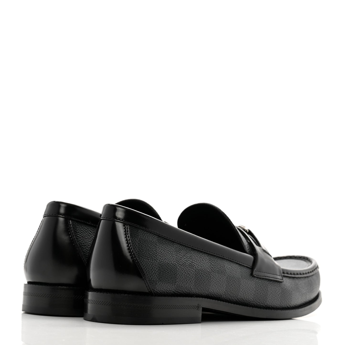 Damier Graphite Calfskin Mens Major Loafers 8