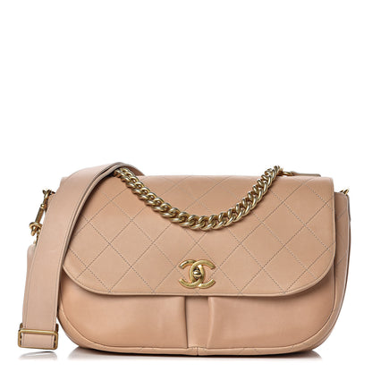 Chanel Calfskin Stitched Small Paris in Rome Messenger Beige 1 of 12