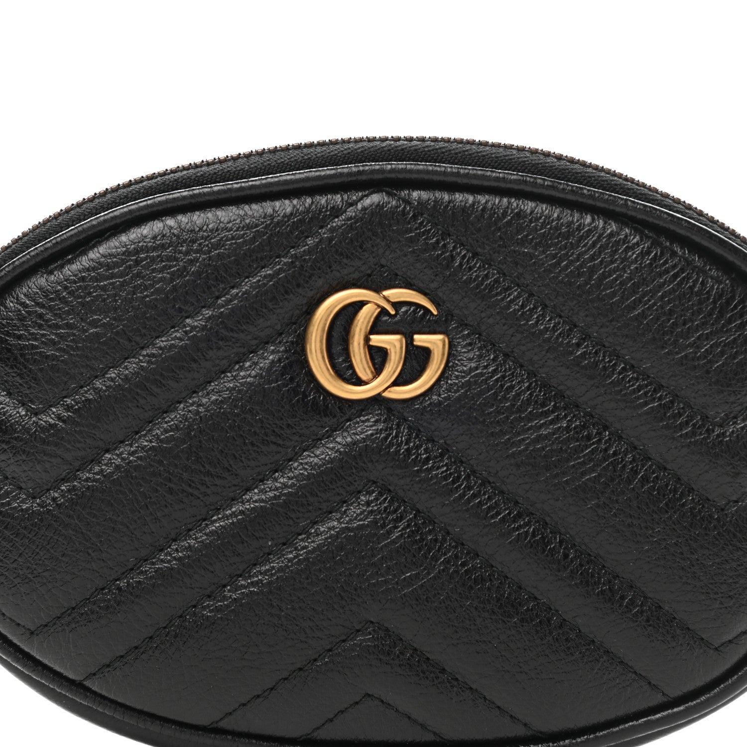 Gucci Calfskin Matelasse GG Marmont 2.0 Multi Belt Bag Pouch Black 8 of 10
