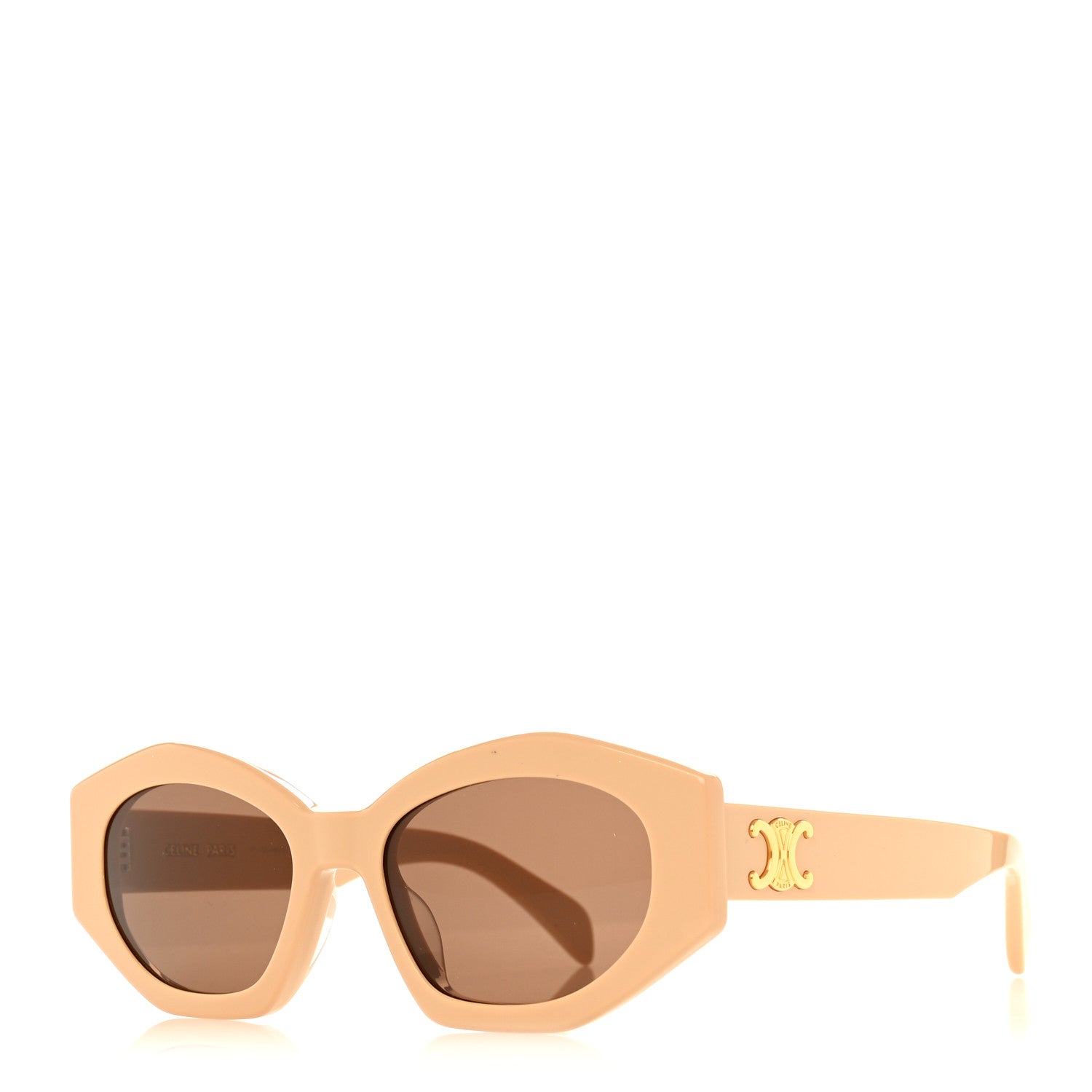Celine Acetate Triomphe 01 Sunglasses CL 40238U Beige 1 of 7