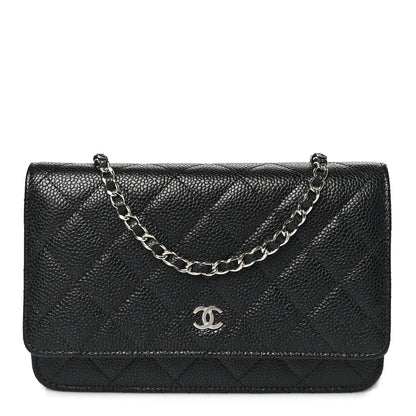 Chanel Caviar Quilted Wallet on Chain WOC Black 1 of 12