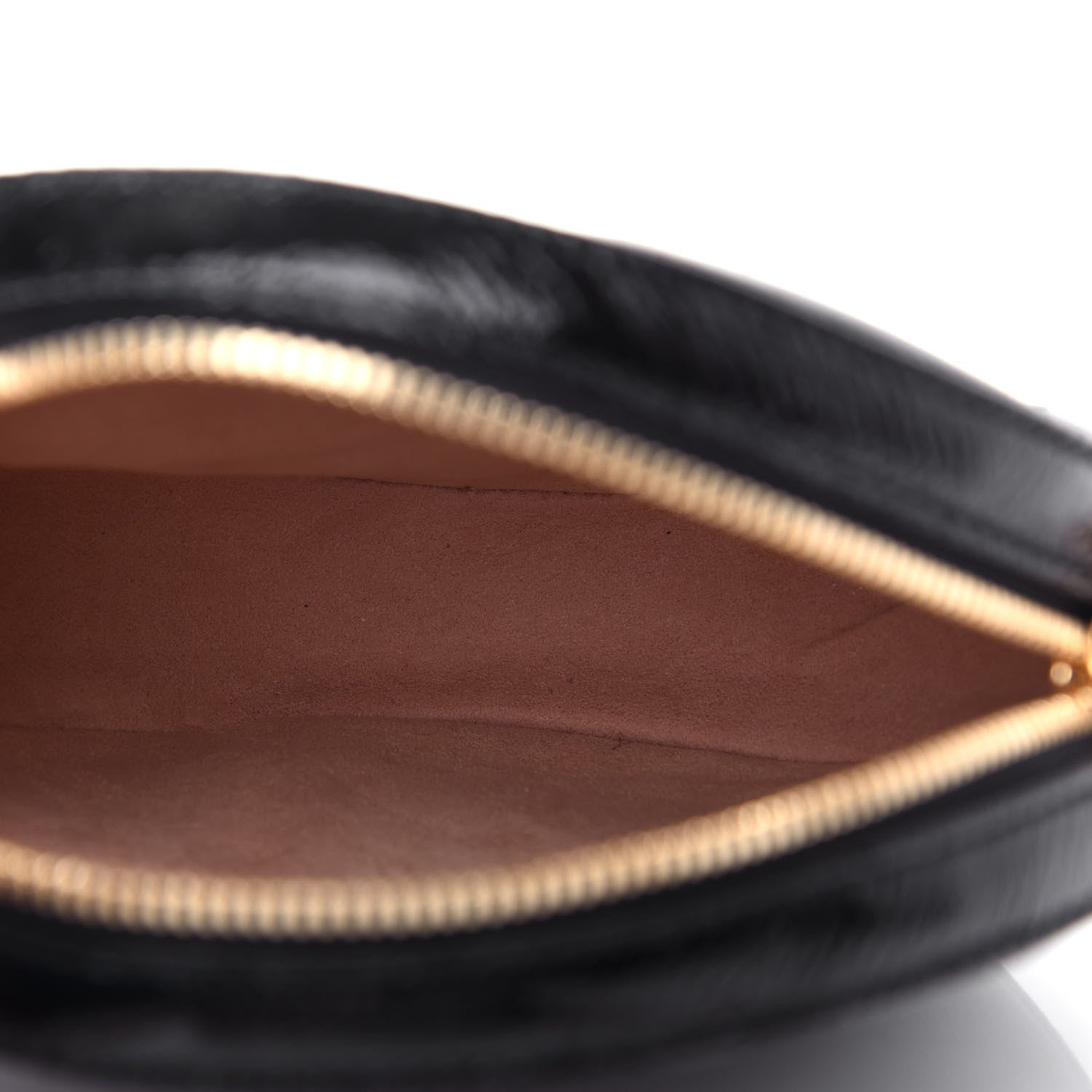 Gucci Suede Patent Web Mini Ophidia Round Shoulder Bag Black 5 of 10