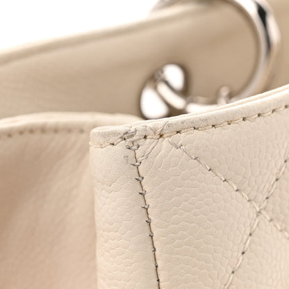 Chanel Caviar Quilted Grand Shopping Tote GST White 15 of 16