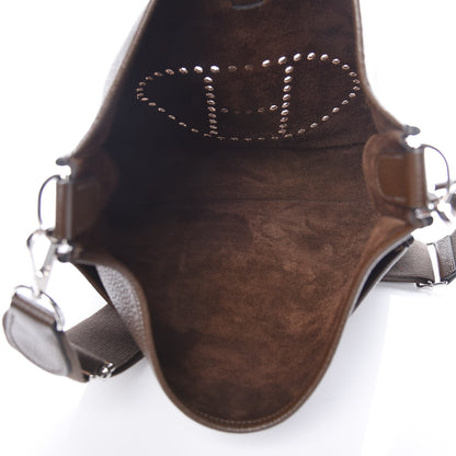 Hermes Taurillon Clemence Evelyne III GM Chocolate 5 of 9