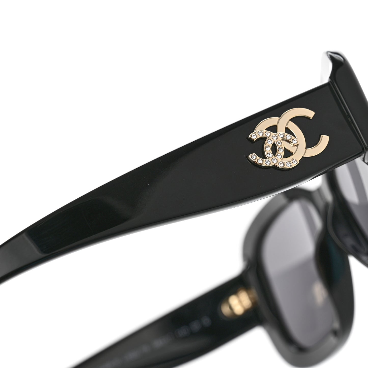 Acetate Oval CC Sunglasses 5468-B Black