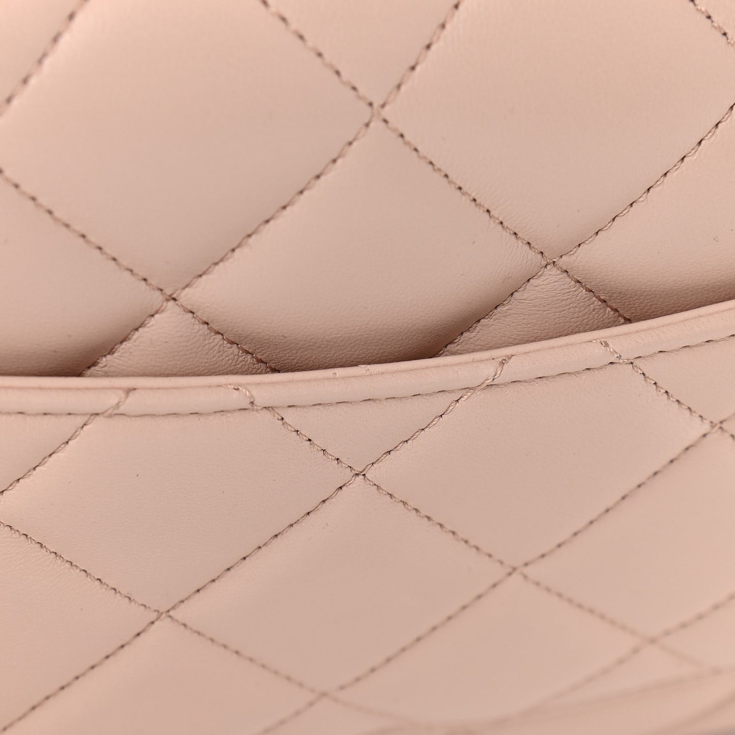 Lambskin Quilted Small Trendy CC Dual Handle Flap Bag Light Beige
