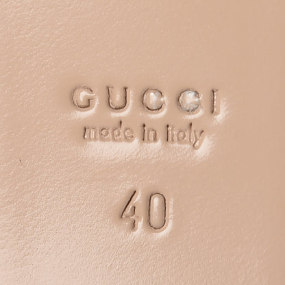 Gucci Metallic Nappa Willow Pearl Thong Sandals 40 Gold 6 of 9
