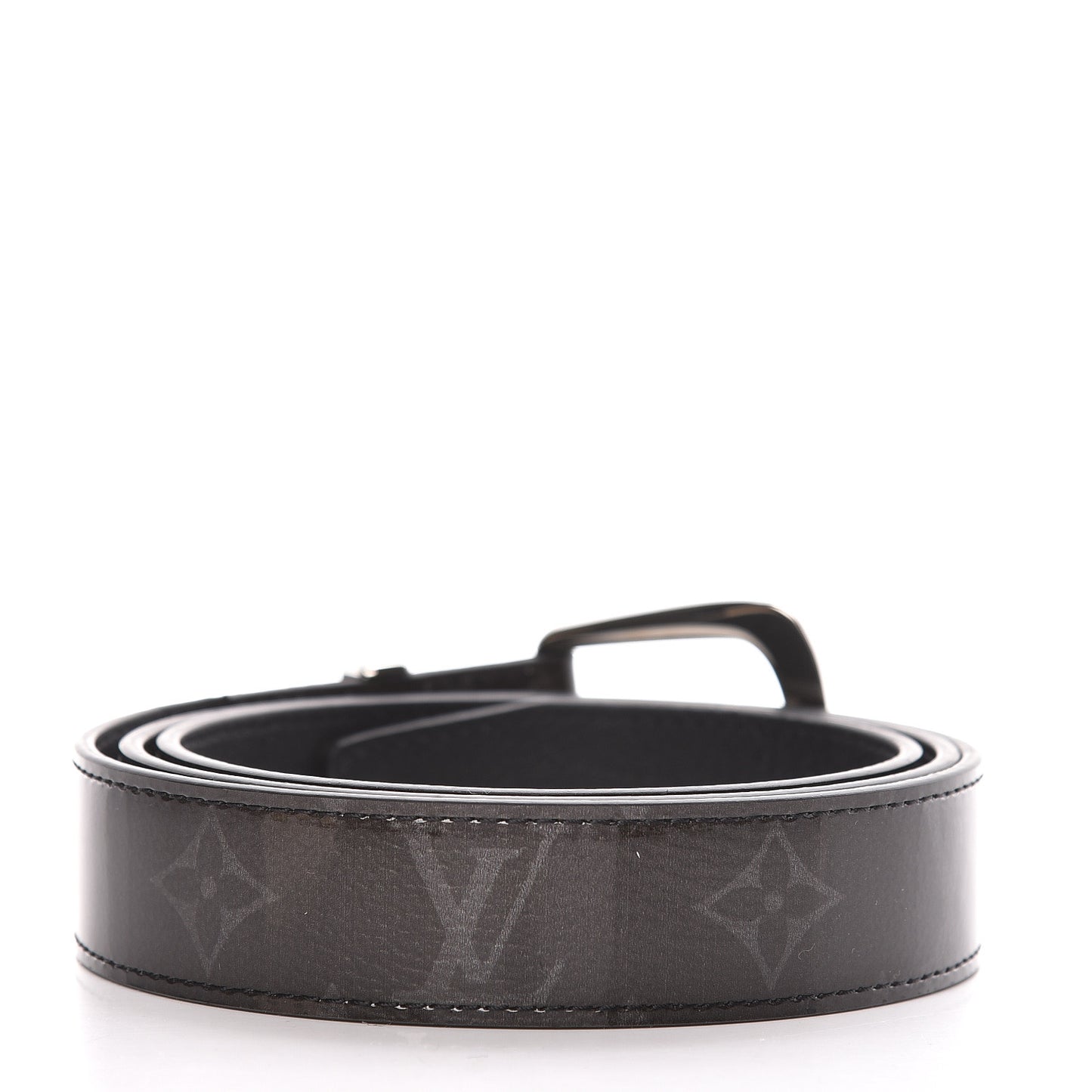 Glaze Calfskin Monogram Eclipse Ouest 30mm Belt 100 40