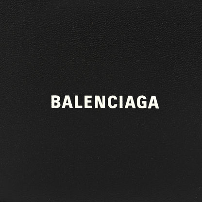 Balenciaga Calfskin Logo Cash Square Bi-Fold Wallet Black White 7 of 7