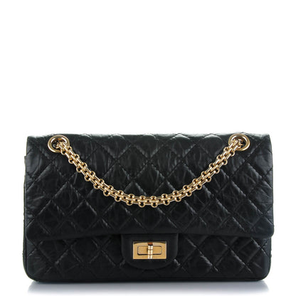 Chanel Aged Calfskin Quilted 2.55 Reissue 225 Flap Black 1 of 7