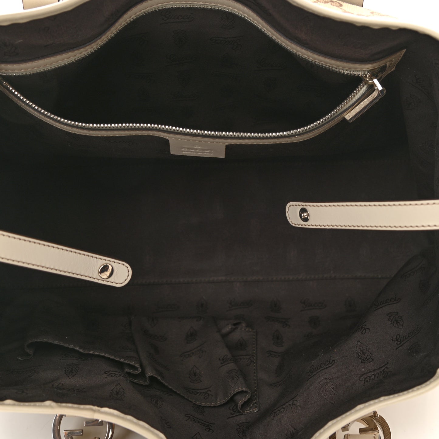 Monogram Medium Twins Tote Off White
