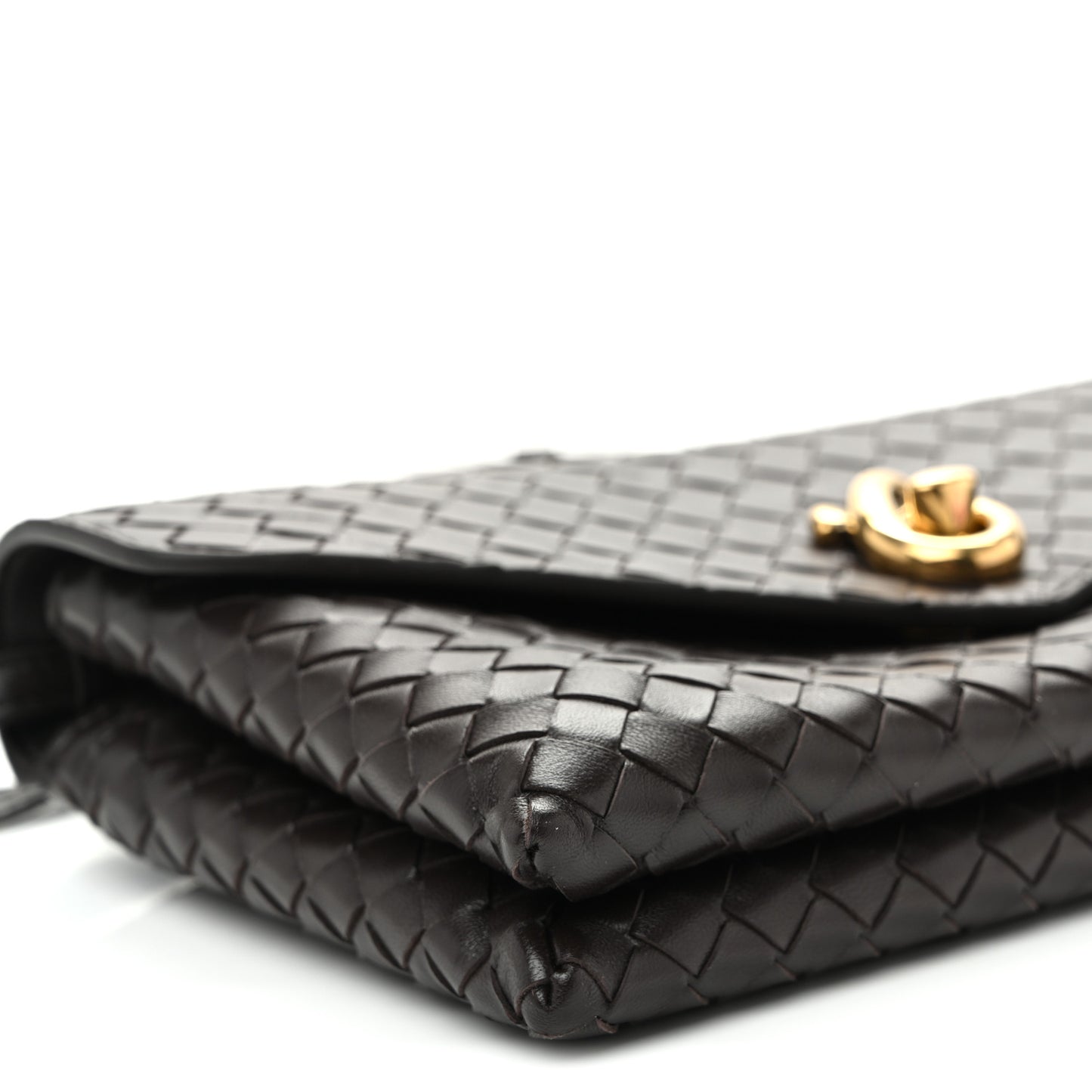 Nappa Intrecciato Knot Lock Top Handle Crossbody Bag Fondant