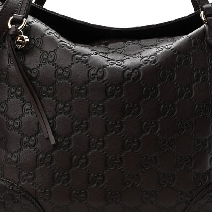 Gucci Guccissima Medium Bree Foldover Tote Chocolate 8 of 10