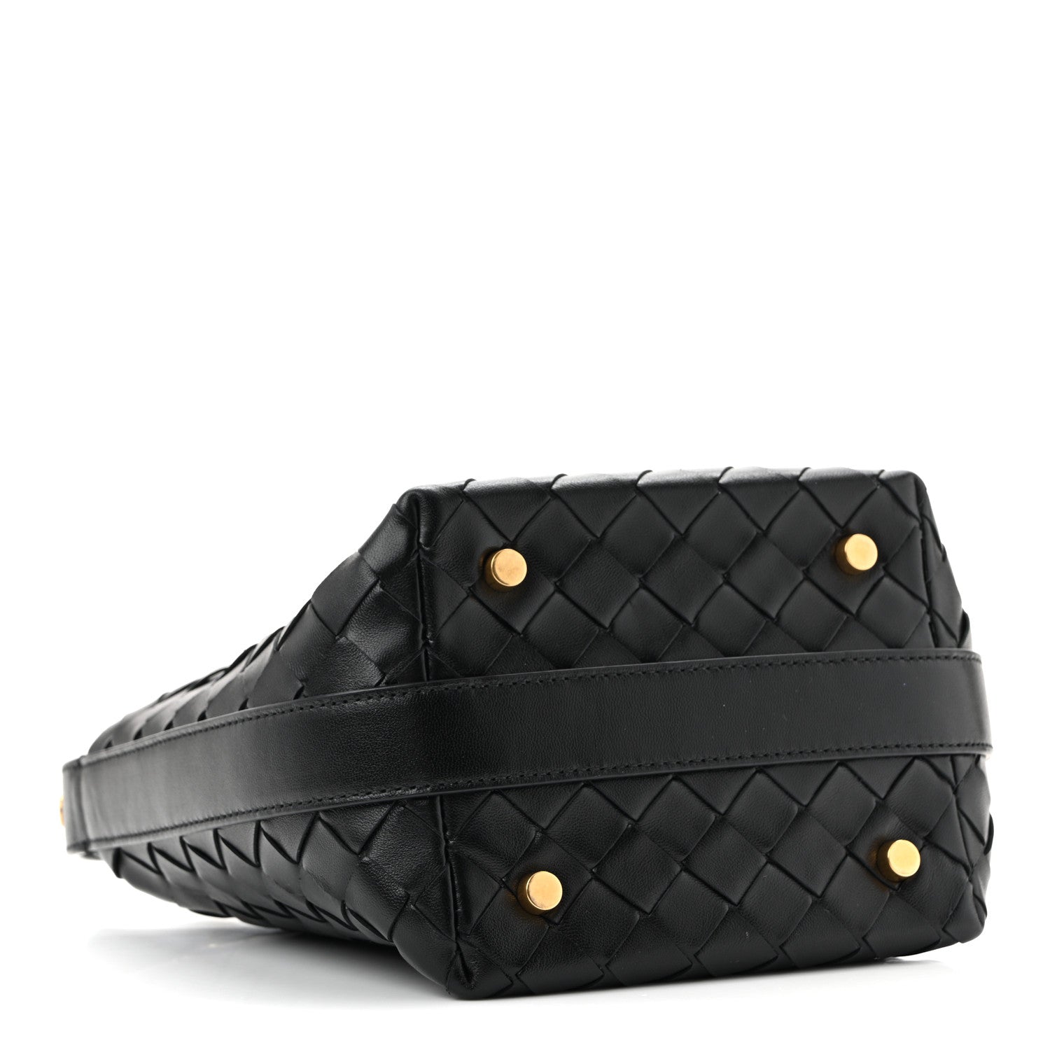 Bottega Veneta Calfskin Nappa Intrecciato Candy Wallace Black 4 of 11