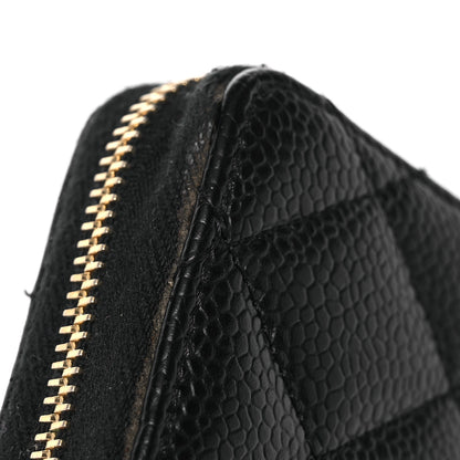 Chanel Caviar Quilted Classic Zipped Coin Purse Black 12 of 13