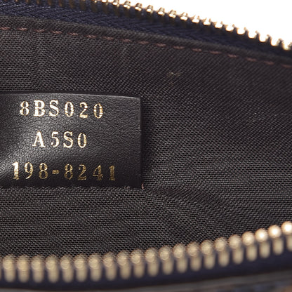 Fendi X FILA Vitello Century Mania Bi-Color FF 1974 Embossed Small Flat Clutch Nebula Blueberry Multicolor 7 of 11
