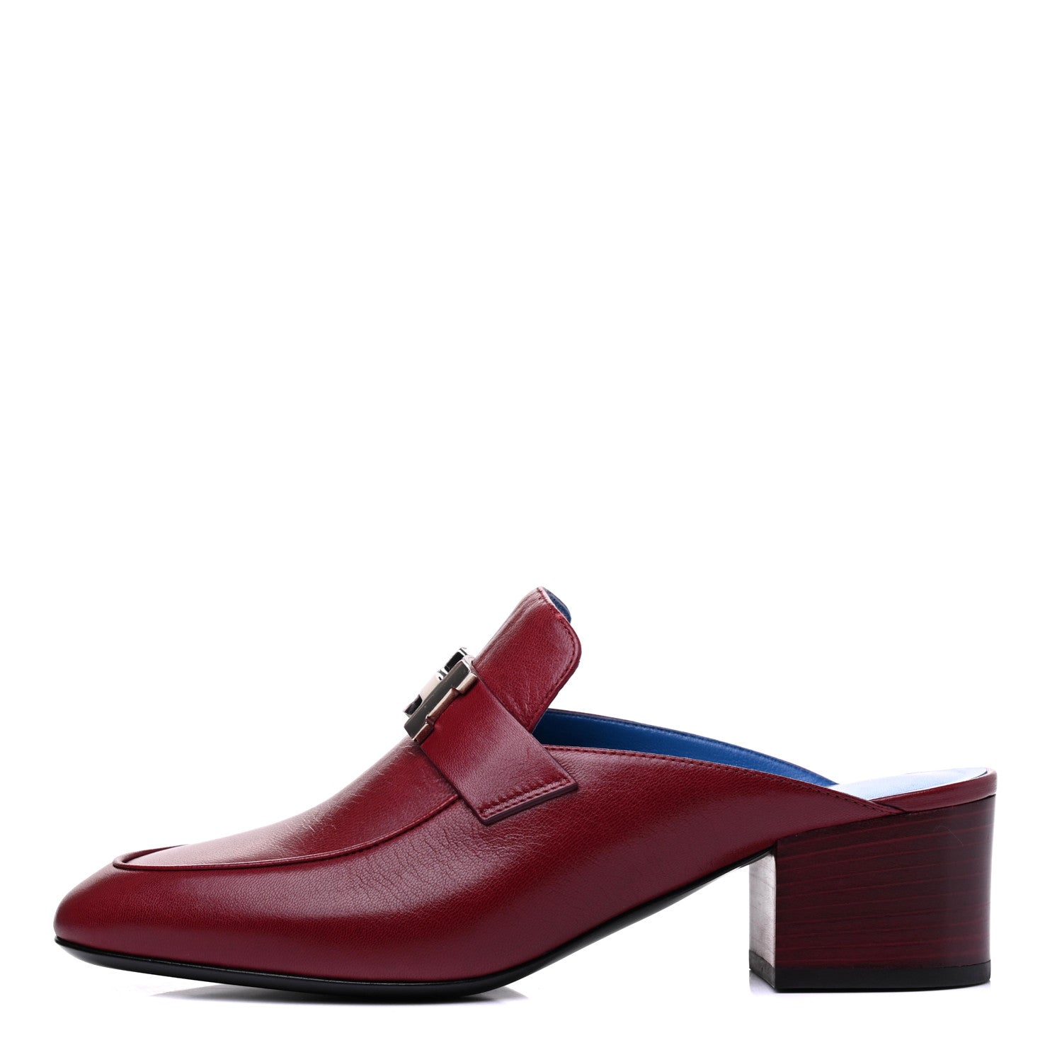 Hermes Goatskin Paradis Mules 37.5 Carmin 1 of 11