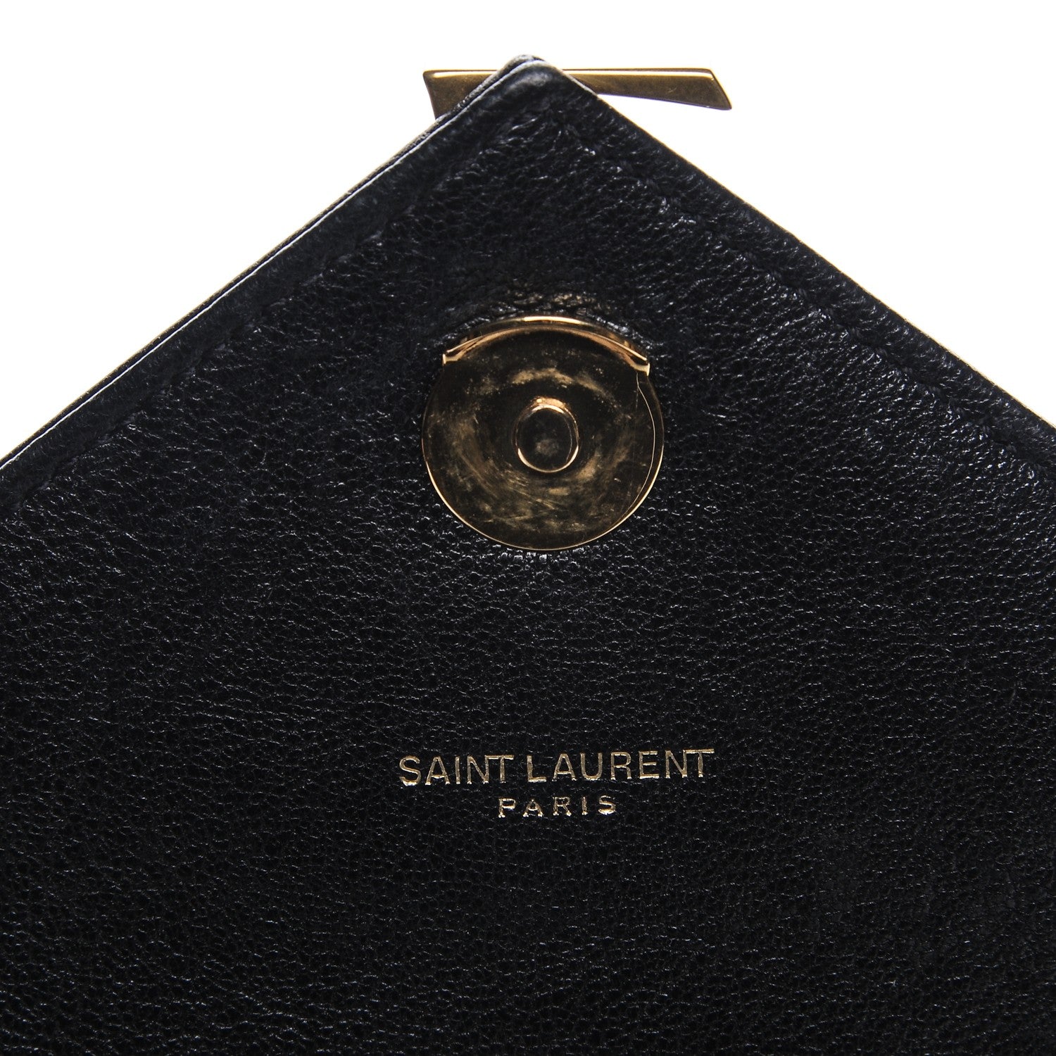 Saint Laurent Sheepskin Matelasse Chevron Monogram Large College Satchel Black 5 of 9
