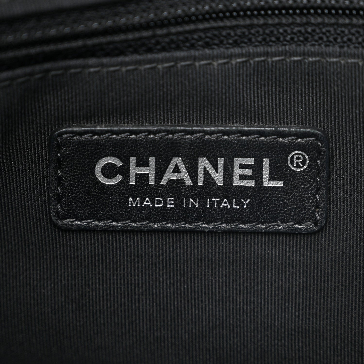 Chanel Calfskin Wool Embroidered Paris Hamburg Medium Gabrielle Hobo Dark Navy Blue 6 of 13