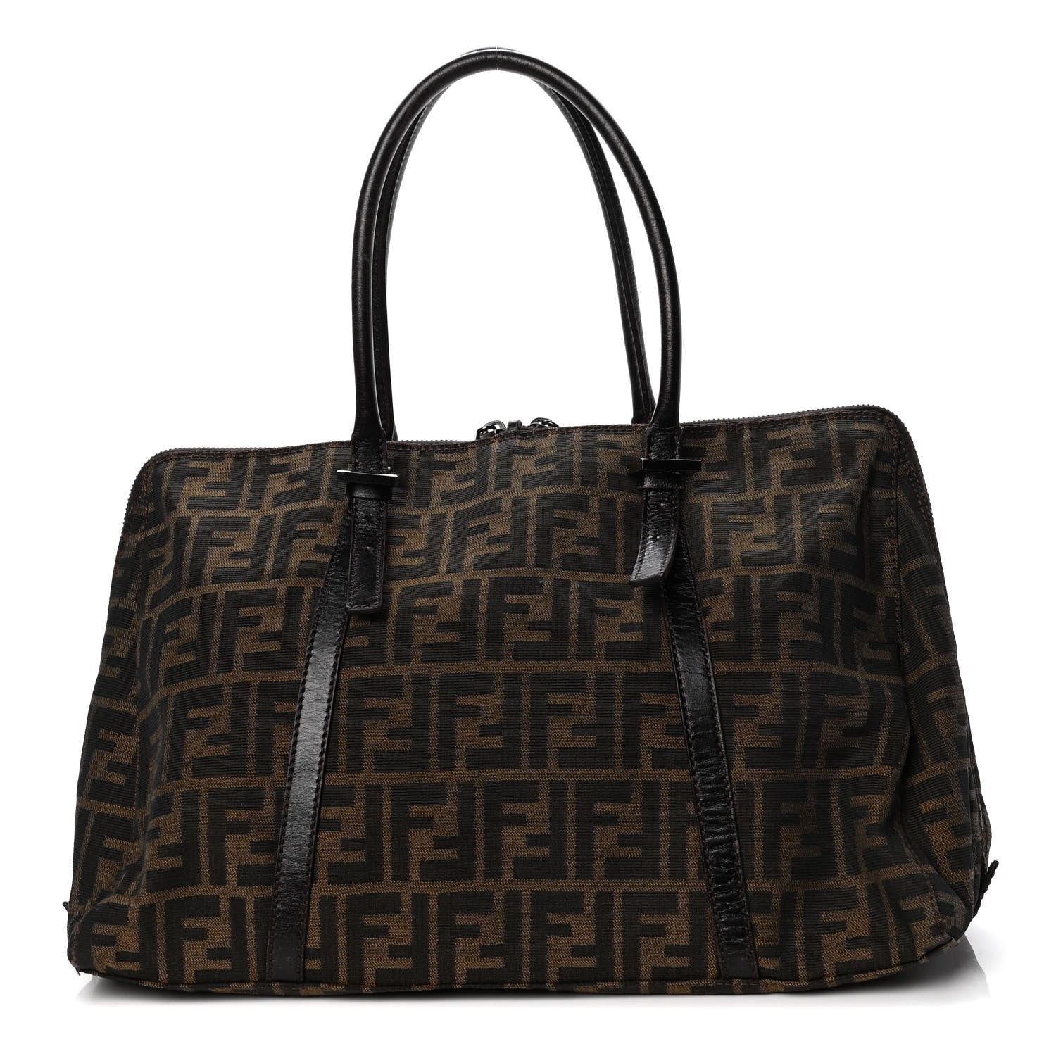 Fendi Zucca Zip Tote Tobacco 1 of 12