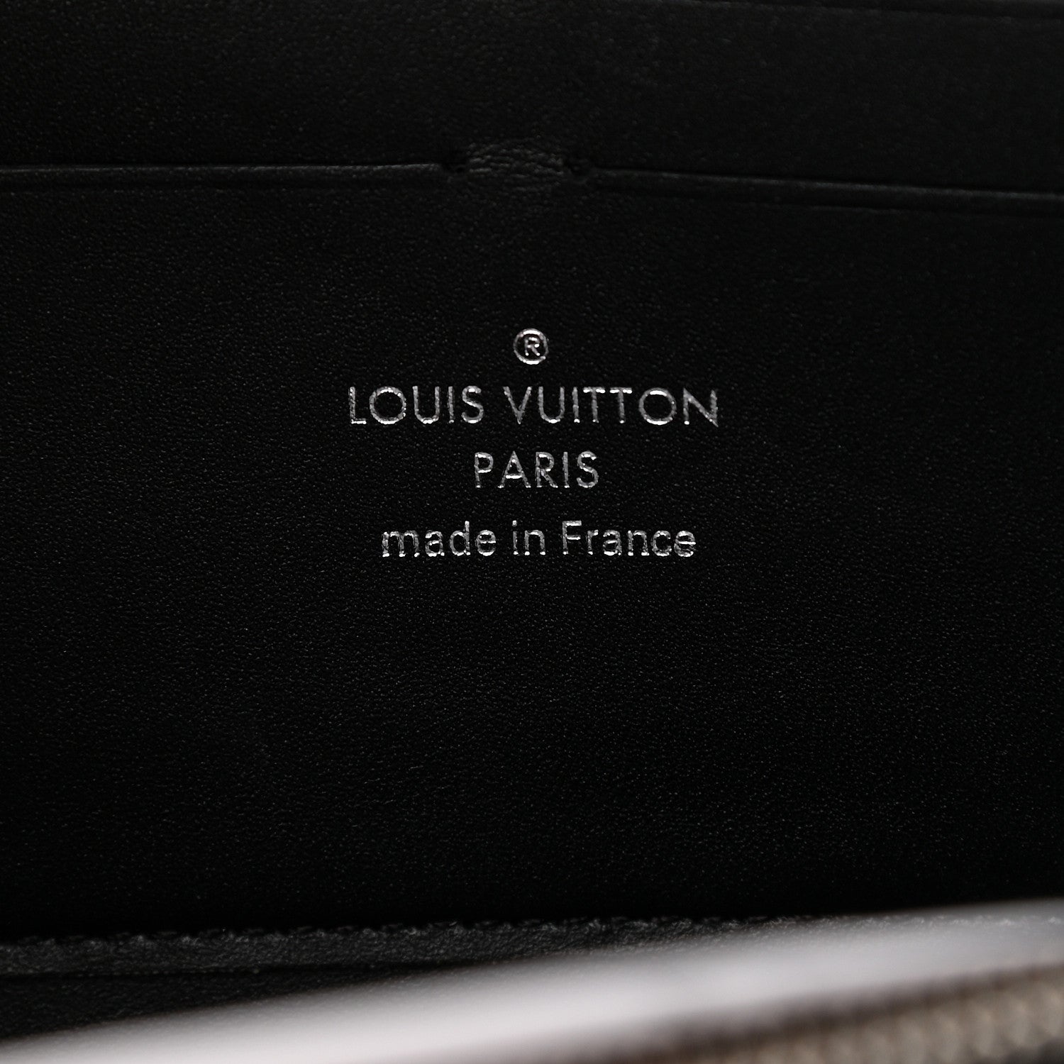 Louis Vuitton Calfskin Splash Print Twist Chain Wallet Black 6 of 8