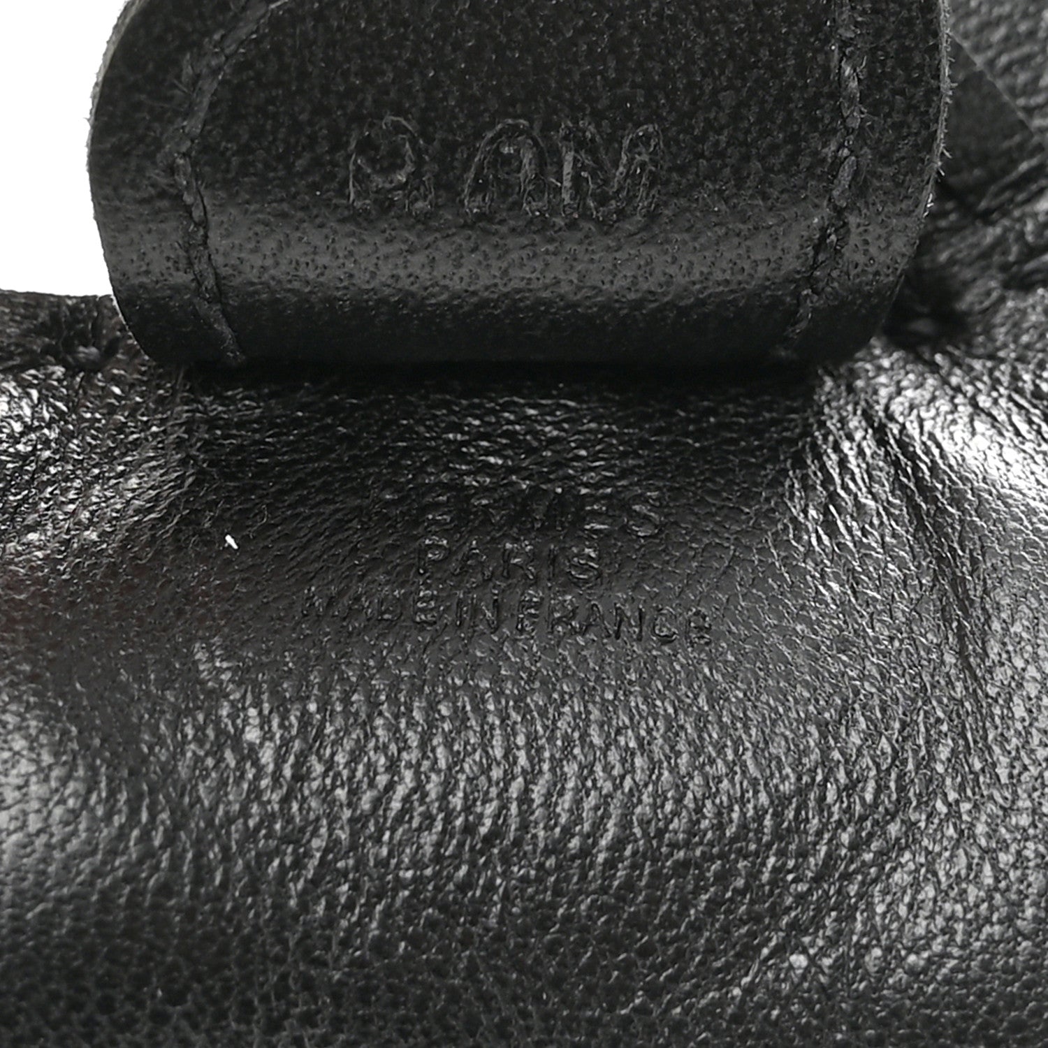 Hermes Milo Lambskin Grigri Rodeo Horse Bag Charm PM So Black 3 of 4
