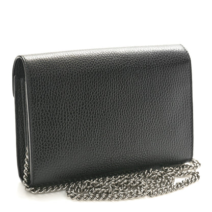 Gucci Calfskin Mini Dionysus Chain Wallet Black 2 of 10