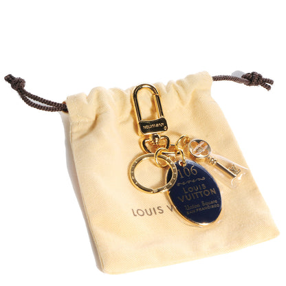Louis Vuitton Enamel Union Square San Fransisco Maizeon Key Holder Navy 5 of 5