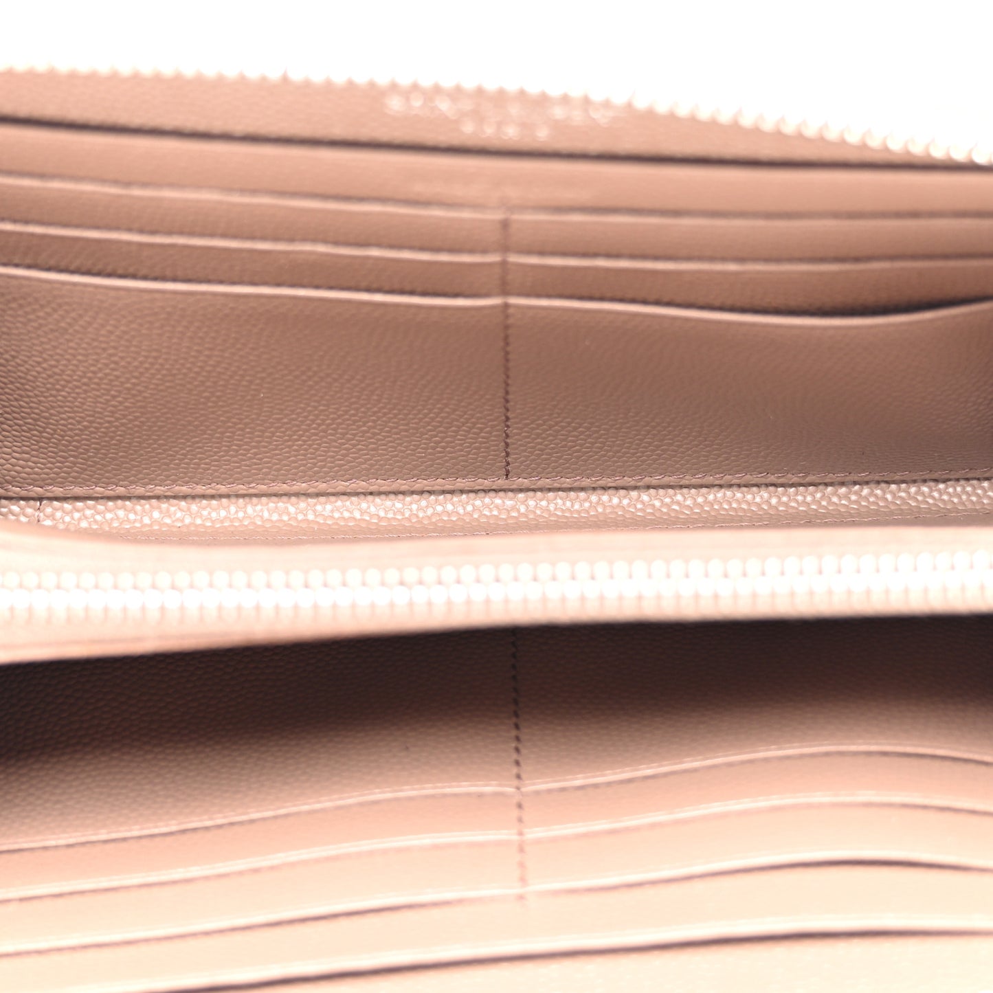 Grain De Poudre Matelasse Chevron Monogram Zip Around Wallet Fard