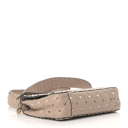 Valentino Garavani Nappa Medium Rockstud Spike Shoulder Bag Poudre 4 of 12