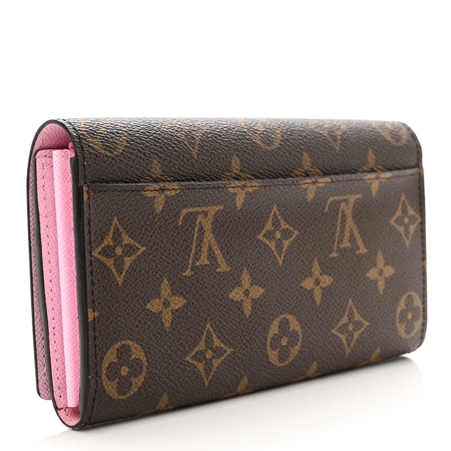 Louis Vuitton Monogram 2016 Christmas Animation Sarah Wallet Rose Ballerine 3 of 6