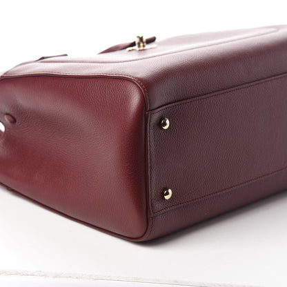 Chanel Grained Calfskin Small Neo Executive Shopper Tote Burgundy 9 of 10