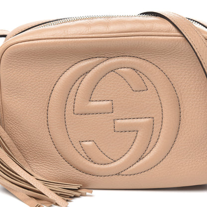 Gucci Pebbled Calfskin Small Soho Disco Bag Camelia 12 of 13