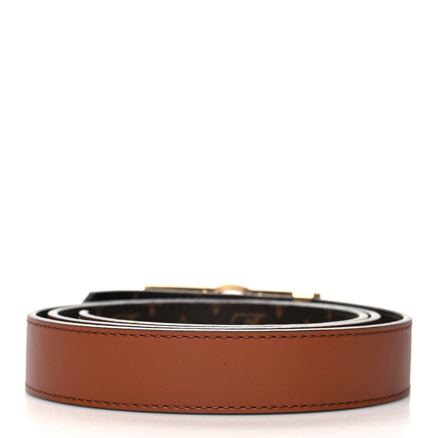 Louis Vuitton Monogram 25mm Dauphine Reversible Belt 90 36 Tan 2 of 5