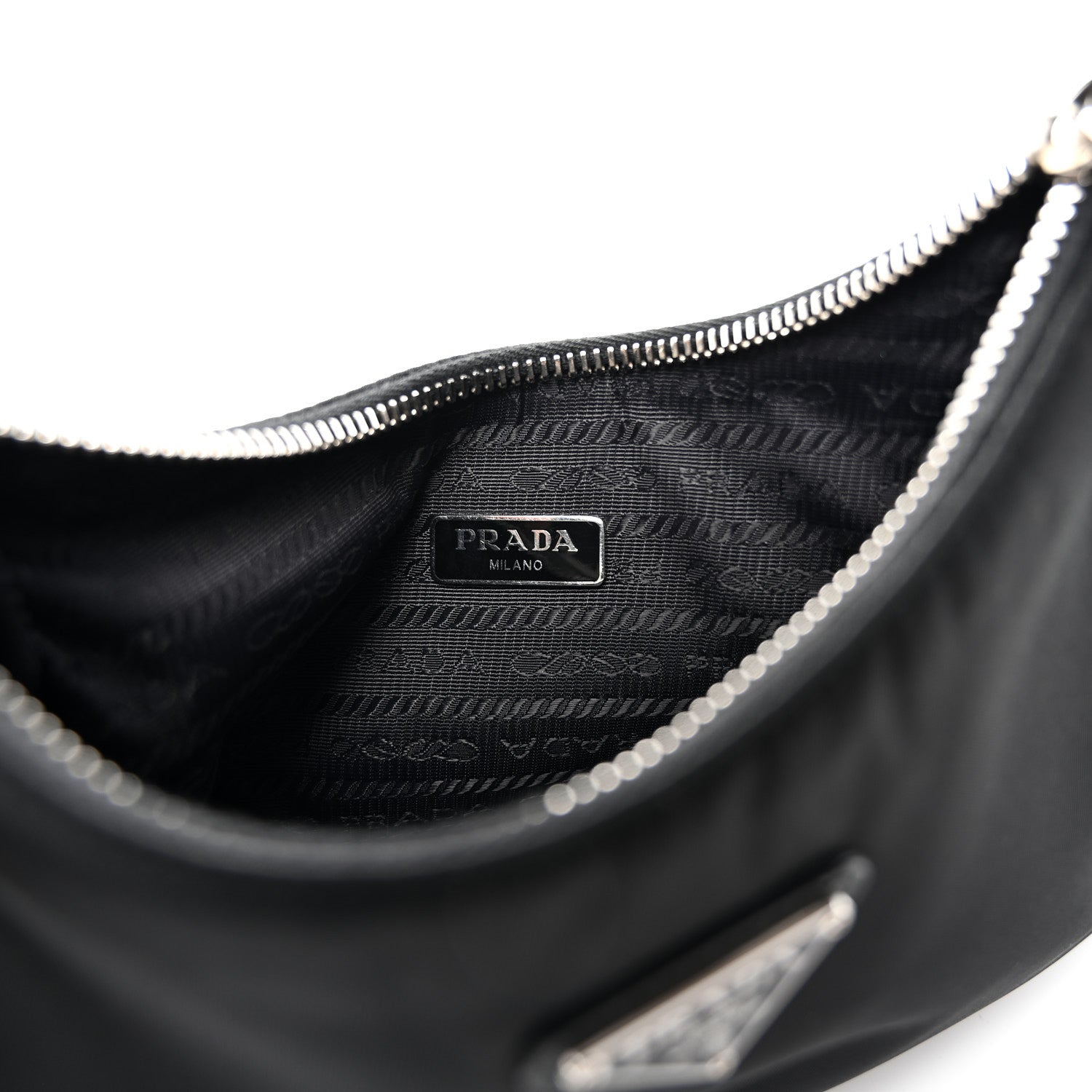Prada Nylon Re-Edition 2005 Shoulder Bag Black 6 of 10