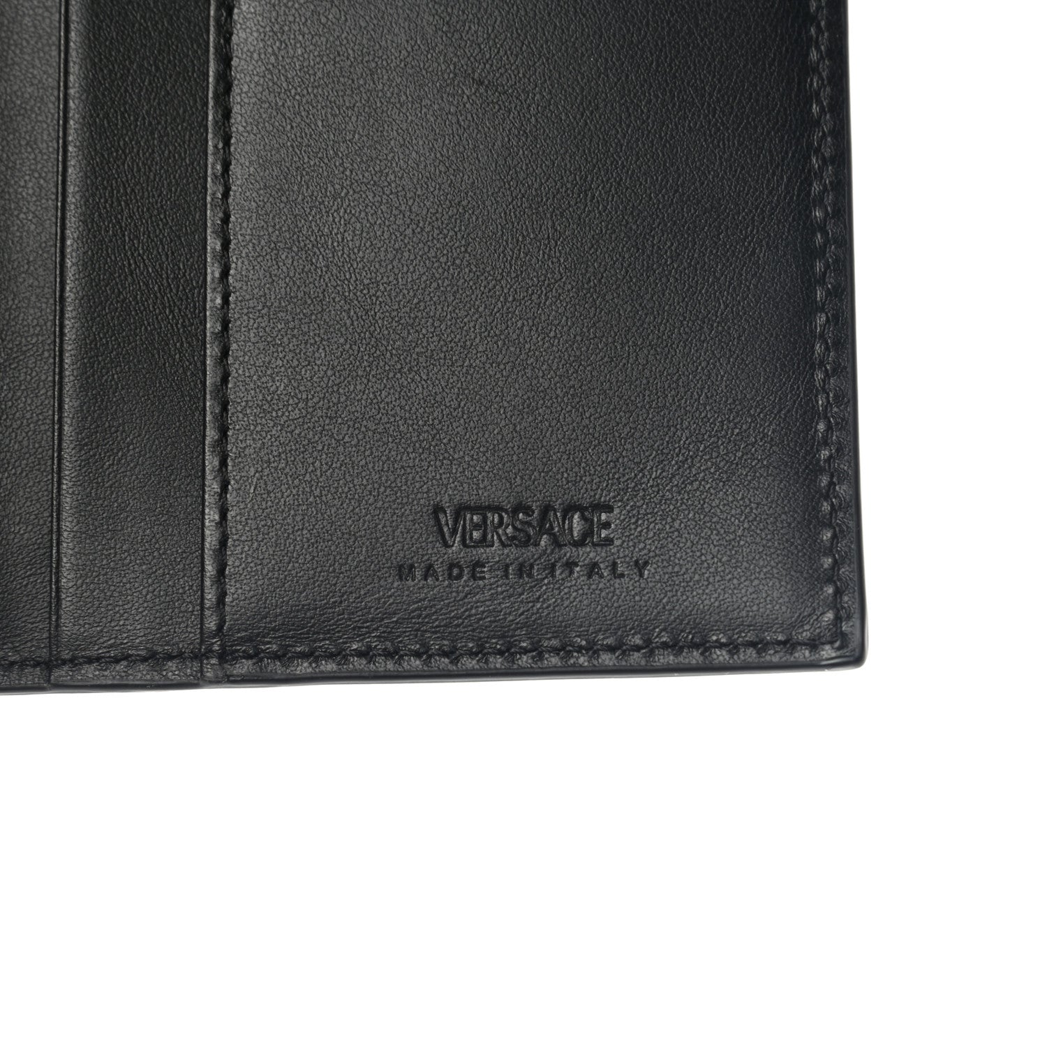 Versace Calfskin Medusa Long Wallet Black 6 of 10