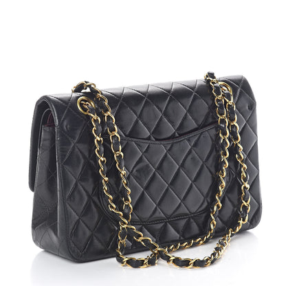 Chanel Lambskin Quilted Medium Double Flap Black 4 of 12