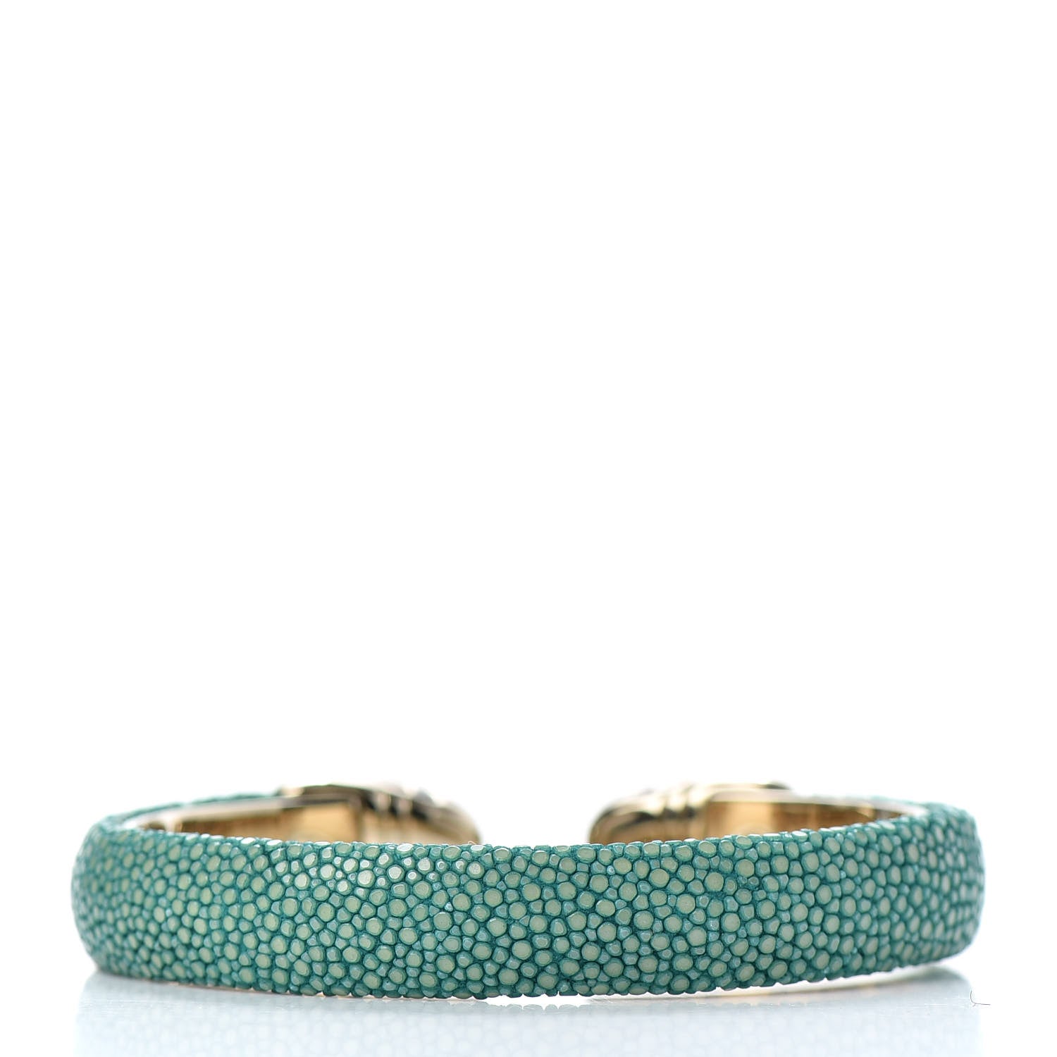 Bulgari Galuchat Serpenti Forever Bracelet Green 3 of 5