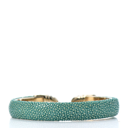 Bulgari Galuchat Serpenti Forever Bracelet Green 3 of 5