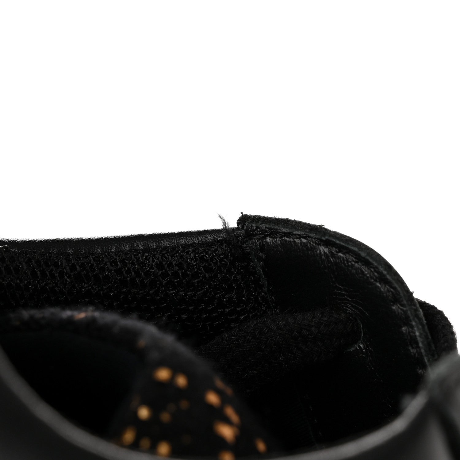 Chanel Velour Tweed CC Sneakers 40 Black Gold 8 of 14