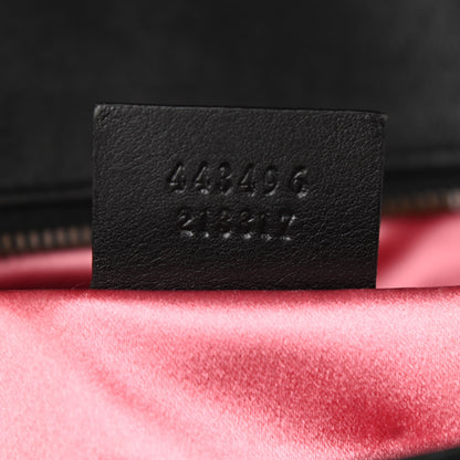 Gucci Velvet Matelasse Medium GG Marmont Shoulder Bag Black 7 of 10