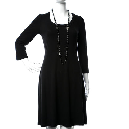Chanel Ruthenium Beaded CC Long Necklace Black 2 of 6