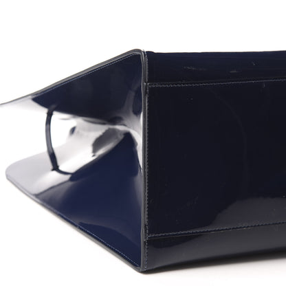 Mansur Gavriel Patent Sun Bag Blue 6 of 9